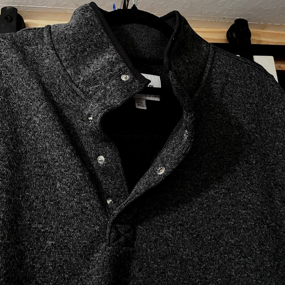 Mens Jacket Pullover XXL Gray Preppy Classy Dressy Elbow Patches Pocket NWOT - Picture 4 of 13